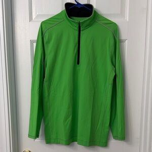 lululemon athletica Green zip up shirt